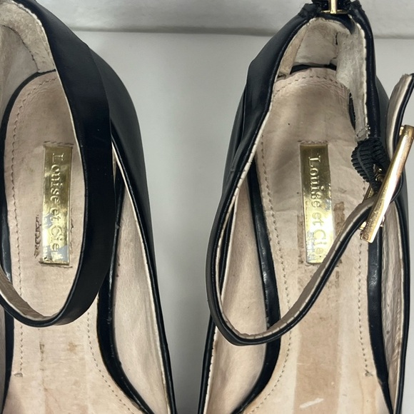 Louise et Cie Black Ankle Strap Heels - Picture 9 of 9